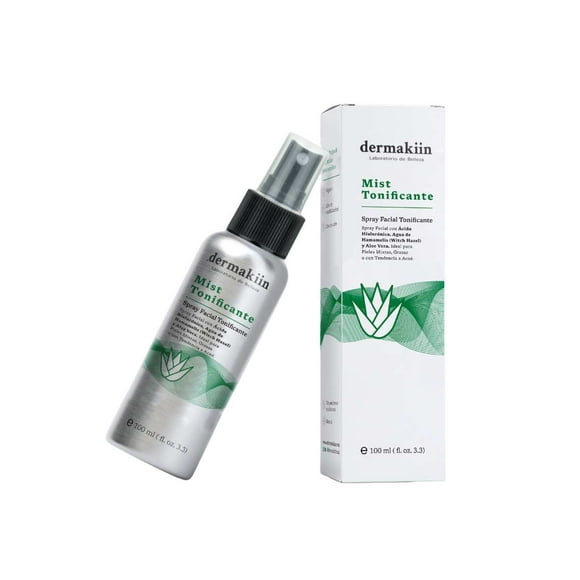Spray Facial Antiedad Dermakiin con Agua de Hamamelis Aloe Vera y Ácido Hialurónico