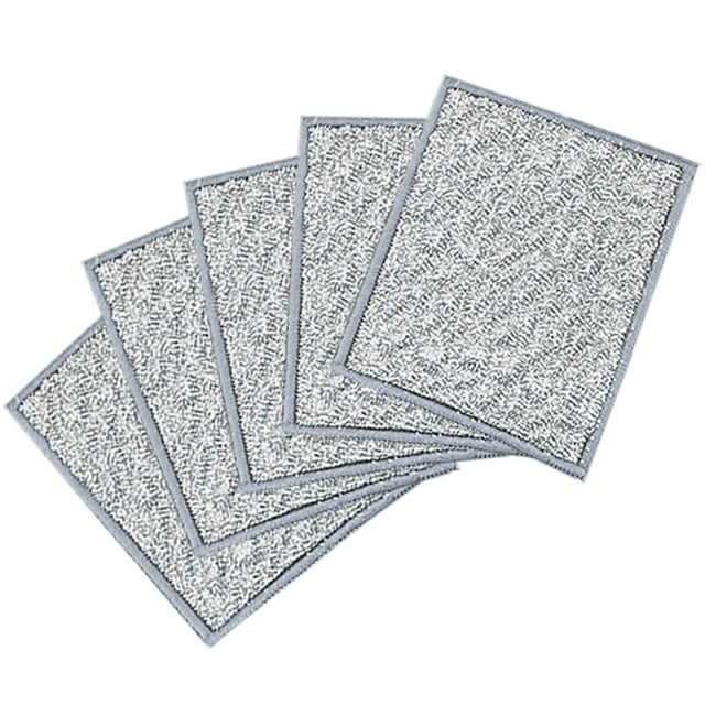 Multipurpose Reusable Metal Scrubbing Pads Non Scratch Wire Dishcloth for Kitchen Cleaning 5 Pack Dishwashing Rags 5PCS