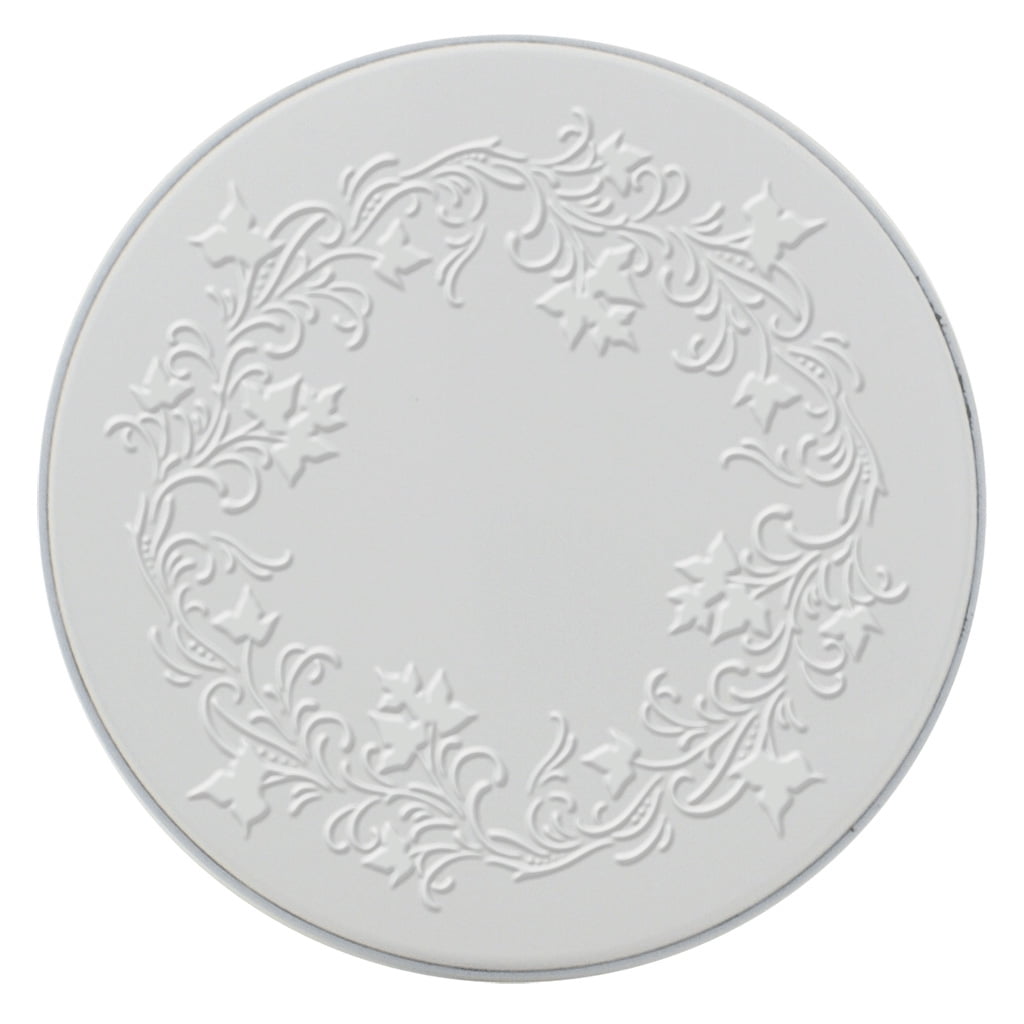 Range Kleen 5057 Ivy Embossed White 4 Pack Licensed Round Metal Burner Cover Set by Joanne Fink