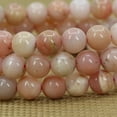 thumbnail image 3 of Natural Peruvian Pink Opal Gemstone 8mm Round Beads Stretch Bracelet 7 Inch Unisex, 3 of 6