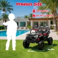 thumbnail image 7 of 24V Ride on Toy Cars, Kids Ride on UTV Cars with Remote Control, Battery Powered Electric Car for Kids Boys Girls 3-6 w/Bluetooth and Lights, 4 Wheelers Drive, Black, 7 of 7