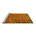 thumbnail image 2 of Ahgly Company Machine Washable Indoor Square Persian Yellow Traditional Area Rugs, 3' Square, 2 of 4