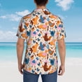 thumbnail image 4 of Disketp Hawaiian Shirts for Men,Cute Chickens Print Mens Casual Short Sleeve Button Down Shirts Beach Shirt, 4 of 7
