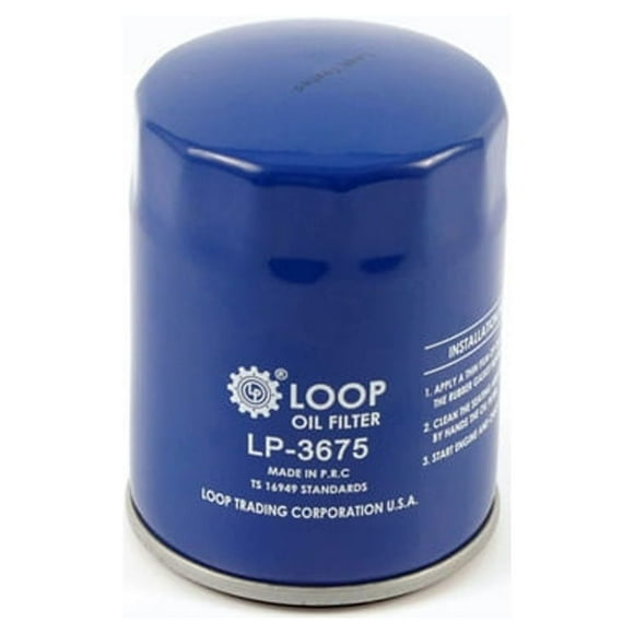 LOOP Engine Oil Filter LOP-LP3675 for Car Chevrolet GMC Silverado 1500 Sierra 2500 HD Cadillac Oldsmobile Buick DeVille Envoy Trailblazer Yukon Tahoe Rendezvous Cutlass Supreme XL Regal Seville 3500