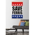 thumbnail image 2 of Ferris Bueller's Day Off - Save Ferris Wall Poster with Wooden Magnetic Frame, 22.375" x 34", 2 of 5