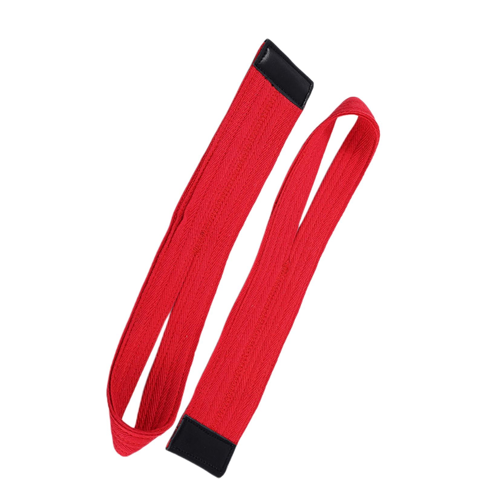 harayaa 4xWeight Lifting Straps Fitness Accessories for Weightlifting Red 4 Pcs