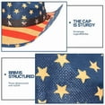 thumbnail image 3 of TELOLY Top Hat American Flag Western Panama Cowboy Hat Womens Hats Personalized Prairie Star Jazz Hat Hats for Women,Style 6, 3 of 4