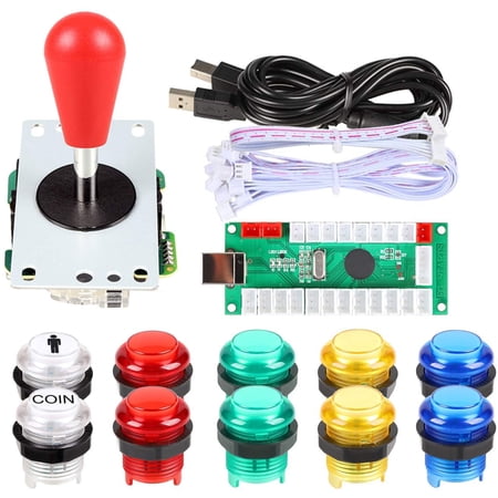 FYBTO 1 Player LED Arcade DIY Part Kit USB Encoder to PC Gamepads ...