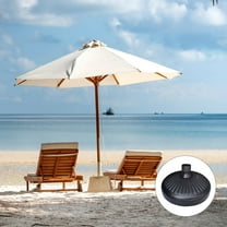MLINS Black Plastic Umbrella Stand for Home and Commercial Use Durable Water Fillable Base Round