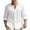 White, variant on RKSTN Mens Long Sleeve T Shirts Cotton and Linen Solid Color Lapel Sweatshirt Cardigan Turndown Collar Tops Casual Stylish for Fall