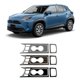 thumbnail image 2 of Juego de pegatinas decorativas TANGJMXG Para portavasos de agua de consola central de coche Para Yaris Rhd 2022 negro brillante, 2 of 5