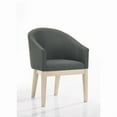 thumbnail image 5 of Jasper Driftwood Finish 3-PC 59"Rd Dining Tbl.Set w/Pedestal Base+Barrel Chairs, 5 of 11