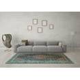 thumbnail image 3 of Ahgly Company Indoor Round Persian Light Blue Traditional Area Rugs, 6' Round, 3 of 4