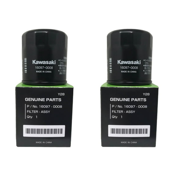 Kawasaki 16097-0008 2 Pack Oil Filter New OEM