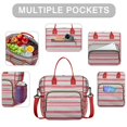 thumbnail image 2 of Red and Green Christmas Pattern Womens Lunch Box for Work,Insulated Large Lunch Bag for Tween and Teen,Loncheras Para Mujer,Leakproof Adult Lunch Bag for Work,Beach,Travel,Picnic,Camping, 2 of 7