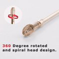 thumbnail image 2 of (Gold)SDIGV Spiral Ear Cleaner Spiral Ear Wax Remover Ear Wax Cleaner Earwax Removal Kit Metal Ear Cleaner Double Ended Spiral Scraper Ear Cleaning Set Silv, 2 of 5