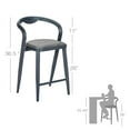 thumbnail image 4 of Danolapsi Counter Height Bar Stools Set of 2 ,Modern Bar Chairs Stylish Modern Counter Stools with Low Back,Comfortable Indoor and Outdoor Barstools for Kitchen Counter/Home Bar/Dining Room, 4 of 9