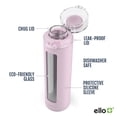 thumbnail image 3 of Botella de agua Ello Syndicate, vidrio reutilizable, 600 ml, color rosa cachemir, 3 of 8