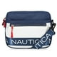thumbnail image 1 of Puf de nailon Bag Nautica, bandolera o cinturón para mujer, color índigo/blanco, 1 of 5