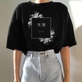 thumbnail image 2 of Blusa holgada informal con hombros descubiertos y estampado de cuello redondo para mujer Fridja  gope62, 2 of 5