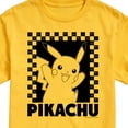 thumbnail image 3 of Pokémon - Pikachu Checkers - Men's Short Sleeve Graphic T-Shirt, 3 of 5