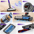 thumbnail image 5 of WHALLULTRA Cordless Vacuum Cleaner, Portable Stick Vacuum for Hardfloor and Carpet, Lightweight Vacuum Cleaner with LED Display & BLDC Brushless Motor, 5 of 8