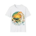 thumbnail image 2 of Colorful Sunset Wave - Unisex Softstyle T-Shirt - Waves Design #41, 2 of 4
