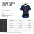 thumbnail image 4 of Xecao Two Human Hands are Holds Ribbon Awareness for Women's V-Neck T-Shirts-Elegant Half-Sleeve Tops Perfect for Summer-3X-Large, 4 of 5