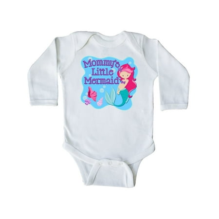 

Inktastic Mommy s Little Mermaid Gift Baby Girl Long Sleeve Bodysuit