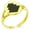 Gold, variant on Stainless Steel Ogasawara Samurai Crest Minimalist Oval Top Polished Statement Signet Ring