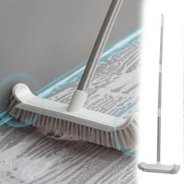 Cleaning Supplies under $5 kkbbma 2 in 1 Floor Scrub Brush with Curved Brush Head Floor Scrubbing for Bathroom Shower Cleaning Tool with Long Handle for Bathtub, Tub, Tile Floors and Patio