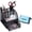 Black 8 grid desktop organizers, variant on AGCAN Desk Mail Organizer, Metal Mesh Letter Holder File Sorter, Desktop Organizer for Home Office, 2 Pack, 6.8"x3.5"x5.1", Black