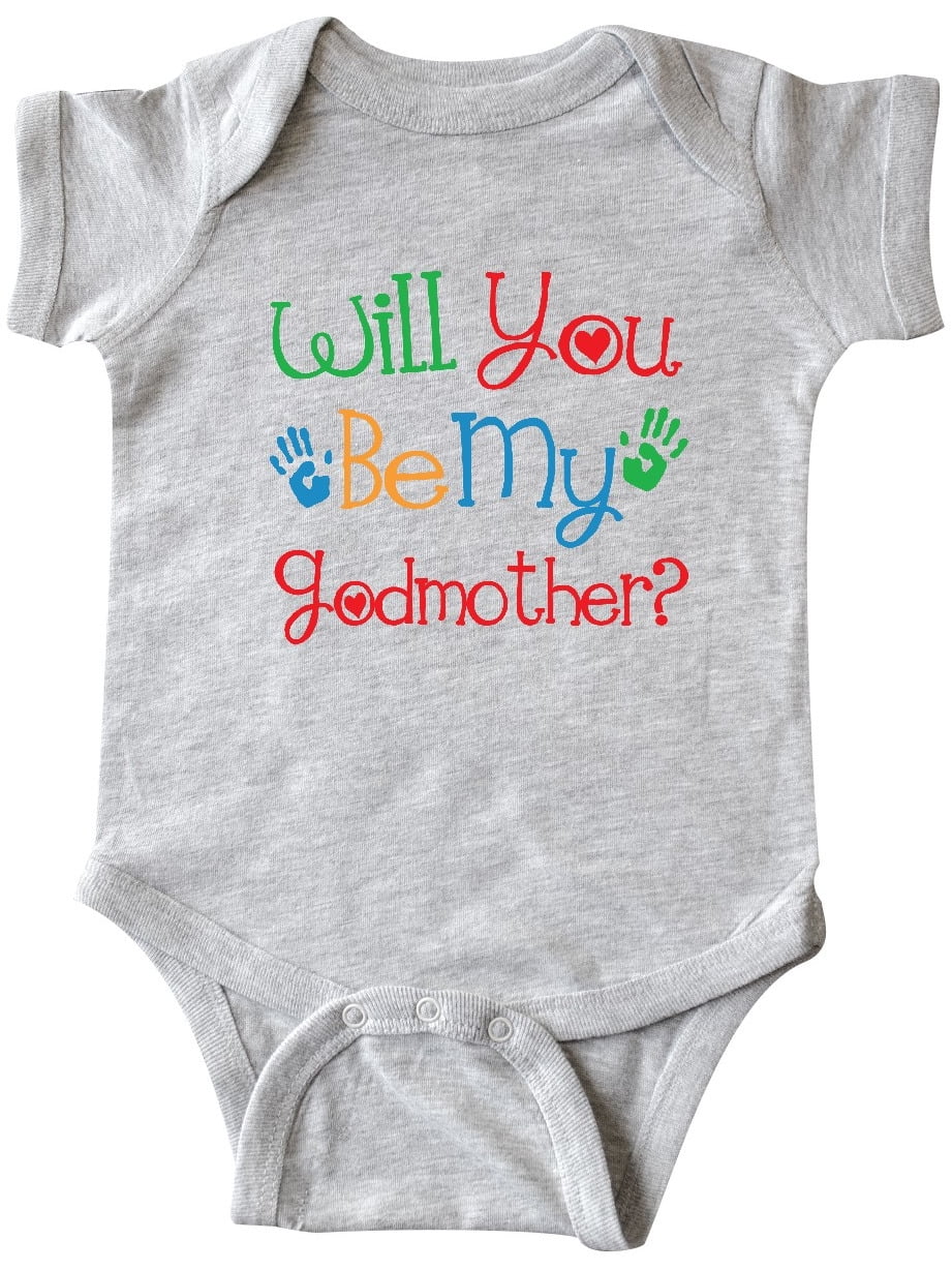 inktastic Will You Be My Godmother Proposal Long Sleeve Creeper