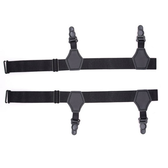 2Pcs/Set Unisex Socks Garters Belt Suspenders Adjustable Non-slip Double Clips