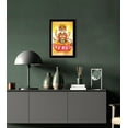 thumbnail image 5 of IBA Indianbeautifulart Lord Brahma On Lotus Picture Frame Religious Poster With Frame Black Wall Frame&nbsp;Elephant&nbsp;God&nbsp;Photo&nbsp;Frame Wall Decor&nbsp;For Home/ Office/ Temple, 5 of 7