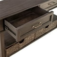 thumbnail image 3 of Liberty Furniture Industies, INC Mill Creek 2 Drawer Sofa Table in Peppercorn, 3 of 7