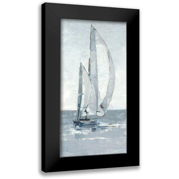 Harper, Ethan 9x14 Black Modern Framed Museum Art Print Titled - Grey Seas II