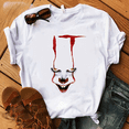 thumbnail image 5 of Nueva camiseta de verano con película de payasos de terror para niños, camiseta de algodón con estampado de Stephen King para niño y niña, camiseta de Pennywise para bebé, ropa para niño, 5 of 5