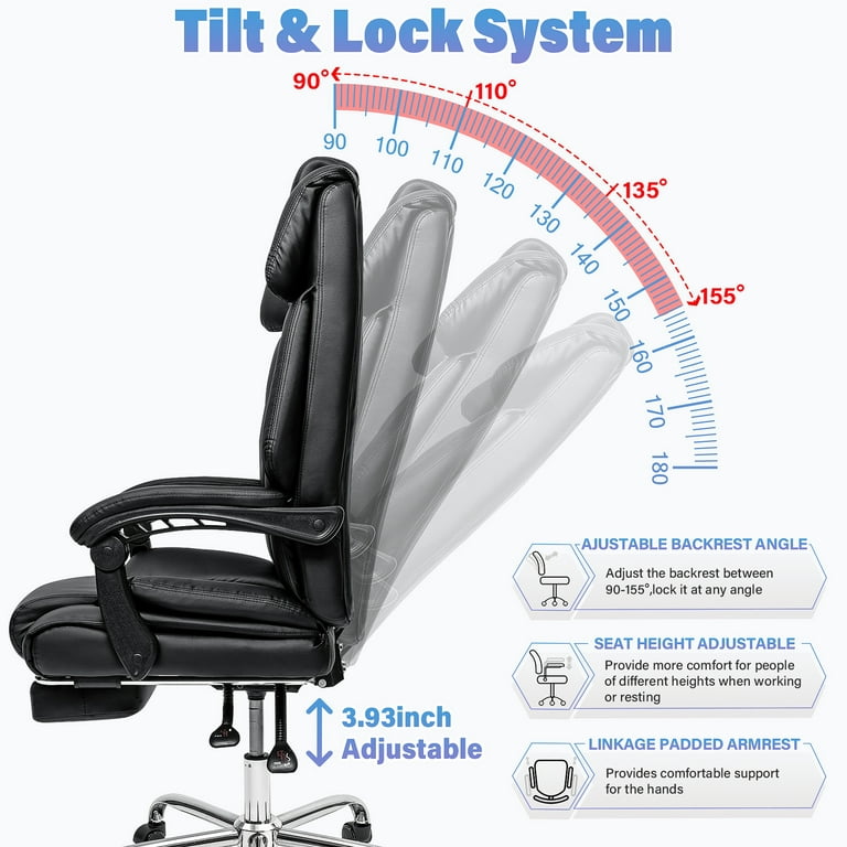 42 Black Ergonomic Kneeling Posture Task Office Chair with Back Seat by Christmas Central