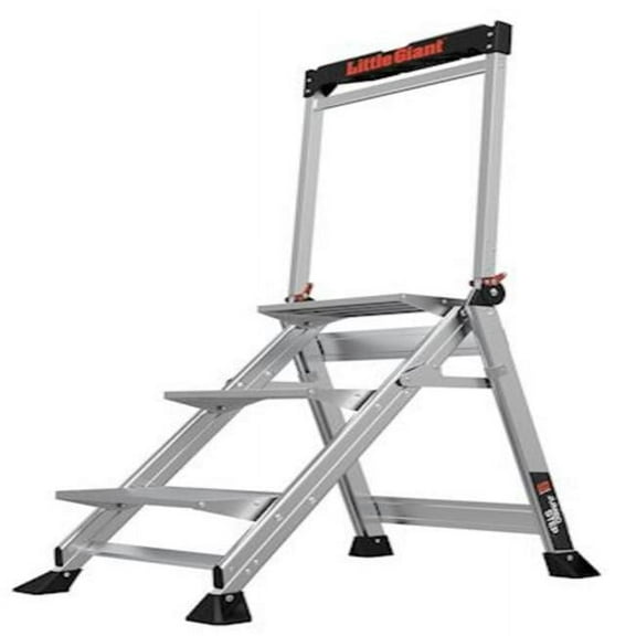 375 lbs 3 ft. x 26 in. Aluminum Step Ladder for Type IAA
