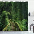thumbnail image 1 of Ambesonne Jungle Shower Curtain, Tropical Thailand Forest, 69"Wx75"L, Green, 1 of 3
