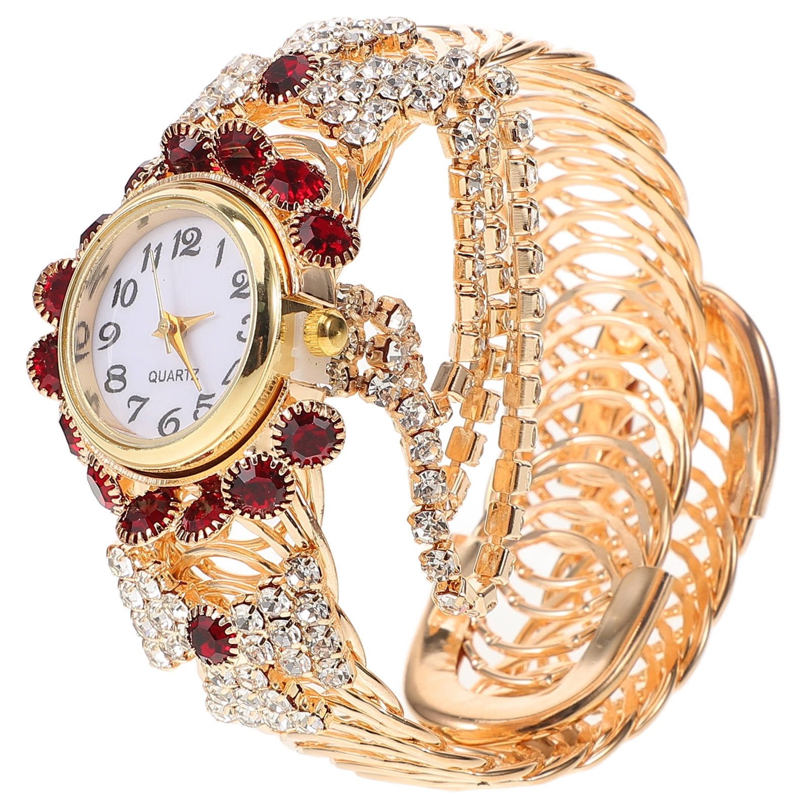 OUNONA Women's Bangle Wrist Watch in , Alloy Case, Stylish Decorative Timepiece for Everyday and Dating