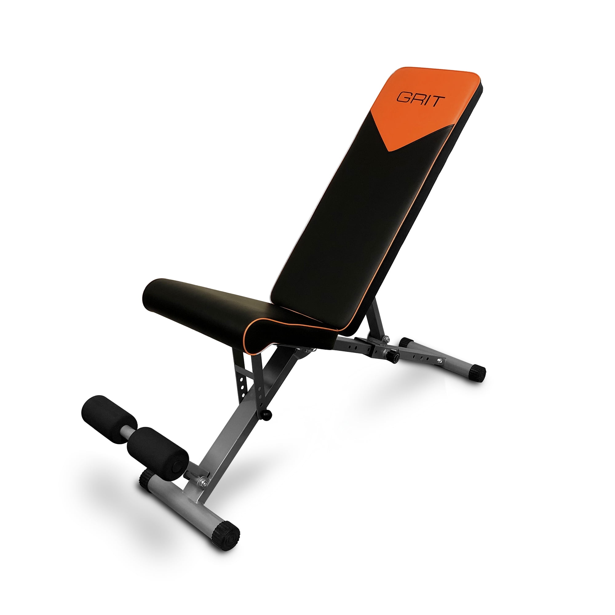Grit Elite Black Adjustable Weight Bench Folding Incline Decline