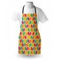 thumbnail image 4 of Chevron Apron, Energetic Colorful Geometry Chevron Stripes Pattern Hipster Fashion Design Art, Unisex Kitchen Bib with Adjustable Neck for Cooking Gardening, Adult Size, Multicolor, by Ambesonne, 4 of 4