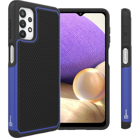 CoverON For Samsung Galaxy A32 5G Phone Case, Slim Rugged Grip Hard Phone Cover, Blue
