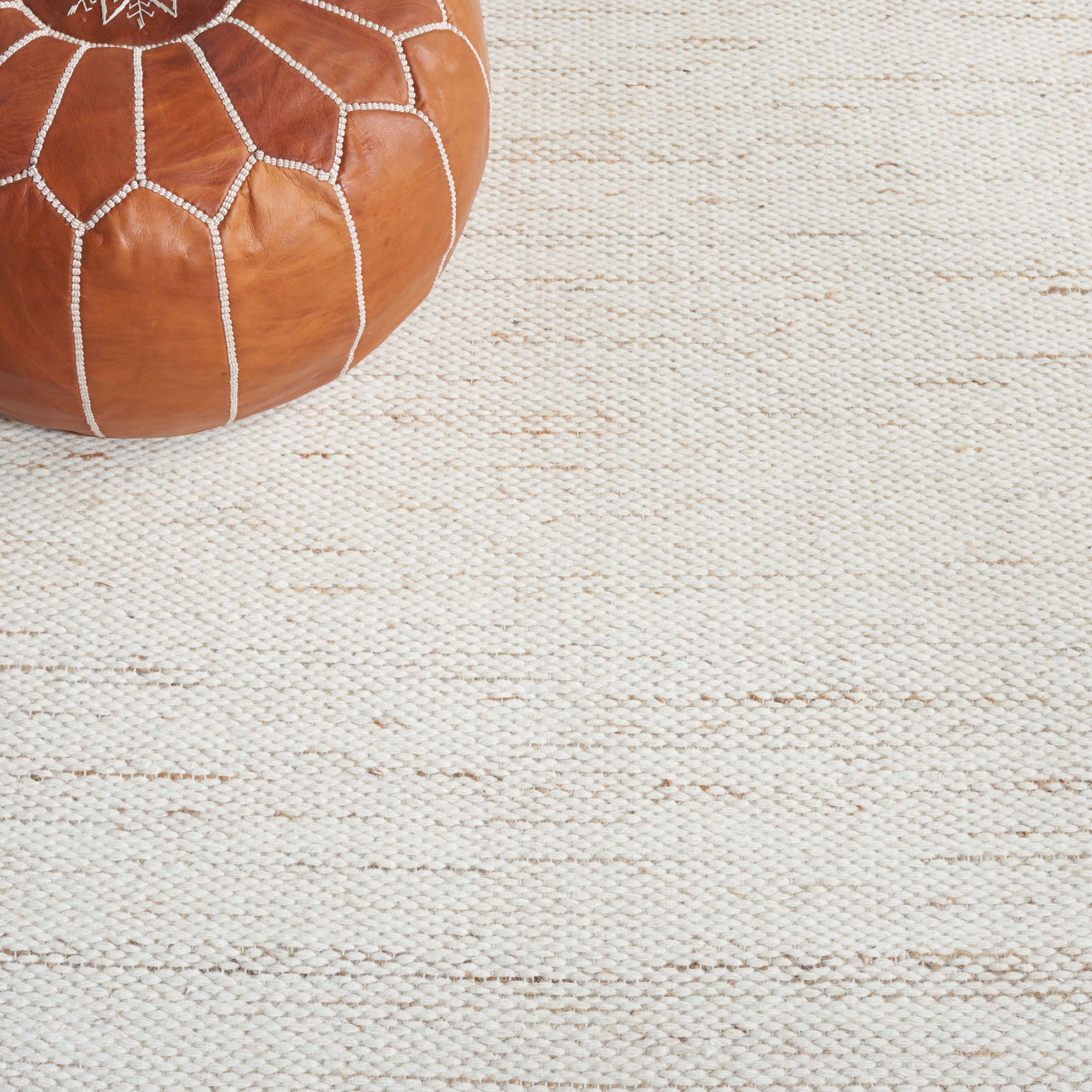 SAFAVIEH Natural Fiber Lalit Bordered Area Rug, Natural/Ivory, 5' x 8'