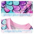 thumbnail image 6 of Girls Rash Guard One Piece Mermaid Swimsuit Swimwear UPF 50+ UV For 2-12T, 6 of 10