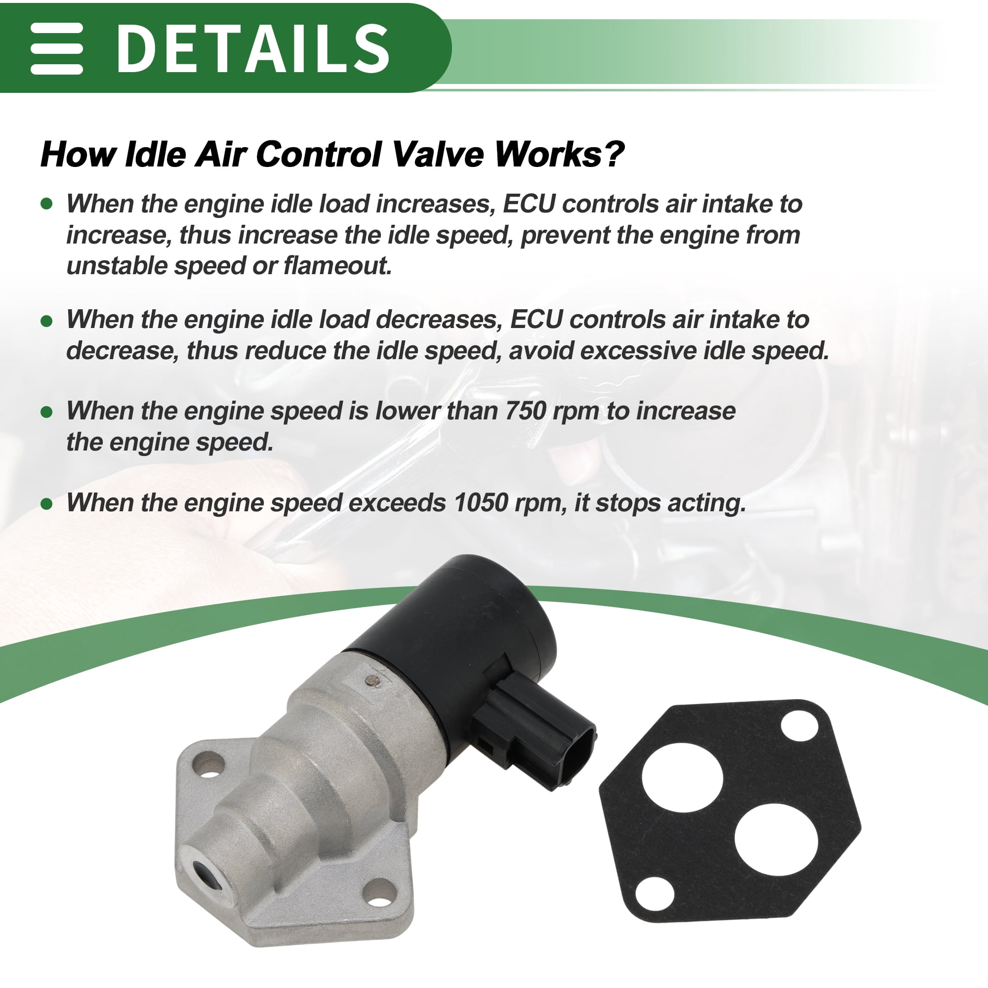 Unique Bargains Car Idle Air Control Valve for Ford Escort 1997-2001 Replace