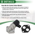 thumbnail image 7 of Car Idle Air Control Valve for Ford Escort 1997-2001 Replace No.F7CZ9F715AC IACV Idle Motor Idle Air Control Valve for Stable Engine Operation, 7 of 7