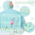 thumbnail image 4 of 68 Holes Earring Organizer with Mini Hangers 2-Tiers Coat Hanger Earring Display Stands for Selling Earring Hanging Acrylic Ear Studs Display Rack for Retail Show Exhibition Green, 4 of 9